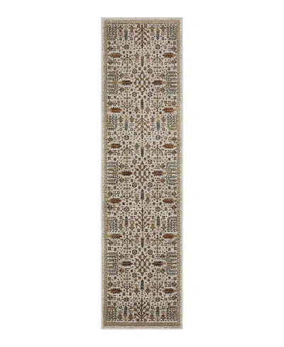 Oriental Weavers Andorra 2449b Runner Area Rug, 2'3 X 8' In Ivory