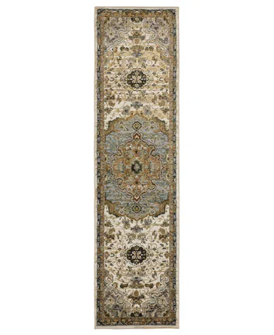 Oriental Weavers Andorra 2451b 2'3"x8' Runner Area Rug In Brown