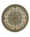 Oriental Weavers Andorra 2451b 7'10"x7'10" Round Area Rug In Green