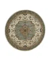 Oriental Weavers Andorra 2451b Round Area Rug, 7'10 X 7'10 In Ivory