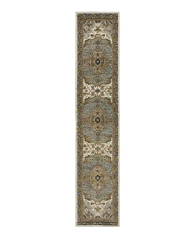 Oriental Weavers Andorra 2451b Runner Area Rug, 2'6 X 12' In Ivory