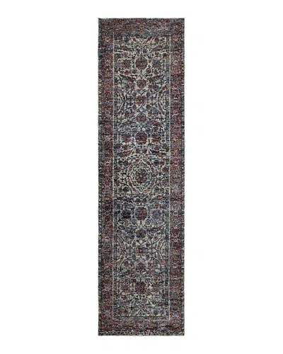 Oriental Weavers Andorra 6846b Runner Rug, 2'6 X 12' In Blue/purple