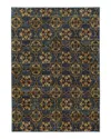 Oriental Weavers Andorra 6883 Area Rug, 3'3 X 5'2 In Blue/gold