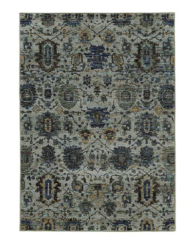 Oriental Weavers Andorra 7120a Area Rug, 5'3 X 7'3 In Blue/navy