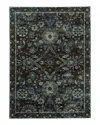 Oriental Weavers Andorra 7124a Area Rug, 7'10 X 10'10 In Navy/blue