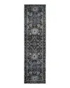 Oriental Weavers Andorra 7124a Runner Rug, 2'6 X 12' In Navy/blue