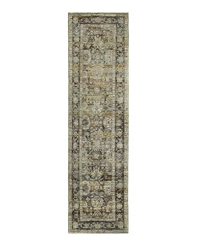 Oriental Weavers Andorra 7125c Runner Rug, 2'3 X 8' In Green/brown