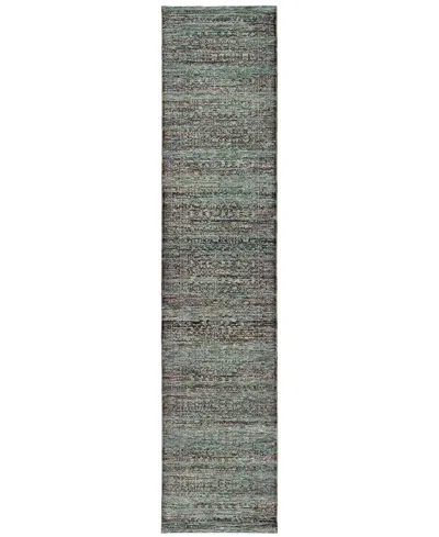 Oriental Weavers Andorra 7127a 2'6"x12' Runner Area Rug In Green