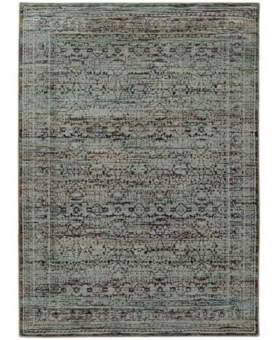 Oriental Weavers Andorra 7127a 6'7"x9'6" Area Rug In Blue