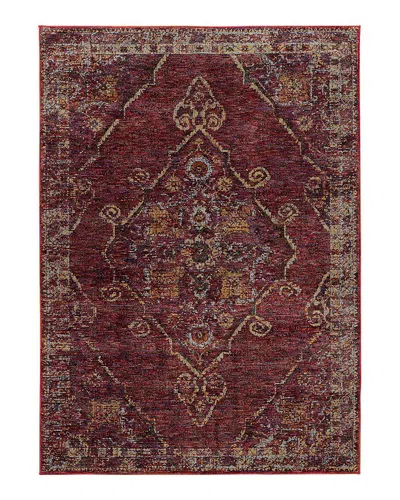Oriental Weavers Andorra 7135 Area Rug, 6'7 X 9'6 In Red/gold