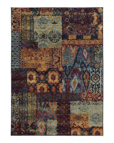 Oriental Weavers Andorra 7137a Area Rug, 6'7 X 9'6 In Multi/blue