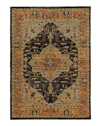 Oriental Weavers Andorra 7138b Area Rug, 5'3 X 7'3 In Gold/gray