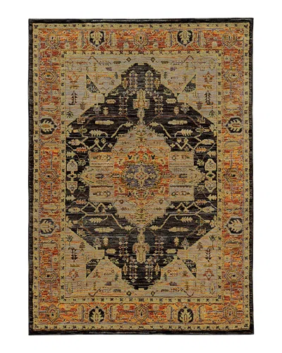 Oriental Weavers Andorra 7138b Area Rug, 6'7 X 9'6 In Gold/gray