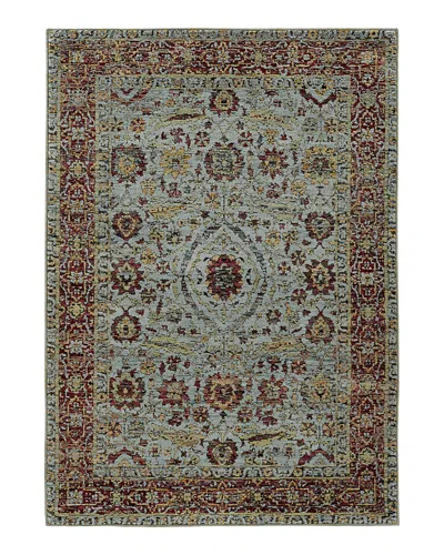 Oriental Weavers Andorra 7155a Area Rug, 5'3 X 7'3 In Blue/red