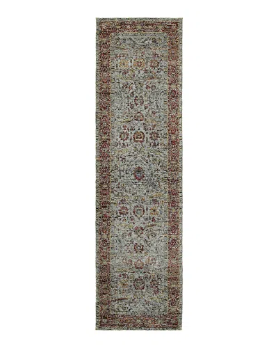 Oriental Weavers Andorra 7155a Runner Rug, 2'6 X 12' In Blue/red