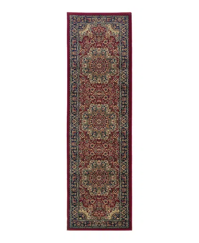 Oriental Weavers Ariana 116r Runner Area Rug 2'3 X 7'9 In Red