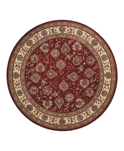 Oriental Weavers Ariana 117c Round Area Rug 6'0 X 6'0 In Red