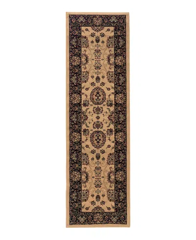 Oriental Weavers Ariana 130/7 Runner Area Rug 2'3 X 7'9 In Brown
