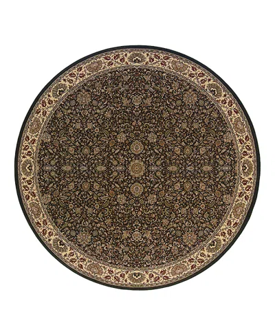 Oriental Weavers Ariana 172d Round Area Rug 8'0 X 8'0 In Brown