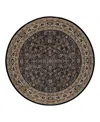 Oriental Weavers Ariana 213k Round Area Rug 6'0 X 6'0 In Black