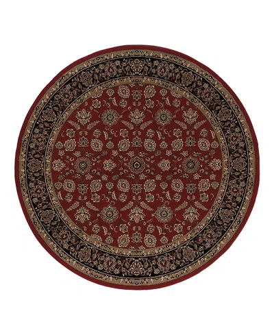 Oriental Weavers Ariana 271c Round Area Rug 8'0 X 8'0 In Red