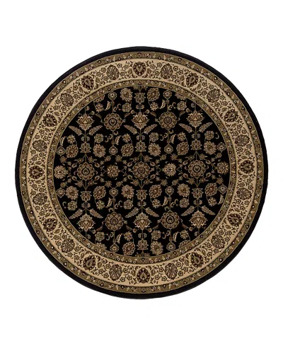 Oriental Weavers Ariana 271d Round Area Rug 6'0 X 6'0 In Black