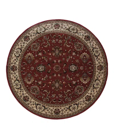 Oriental Weavers Ariana 311c Round Area Rug 8'0 X 8'0 In Brown