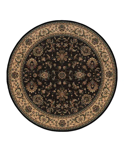 Oriental Weavers Ariana 311k Round Area Rug 6'0 X 6'0 In Black
