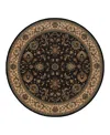 Oriental Weavers Ariana 311k Round Area Rug 8'0 X 8'0 In Black