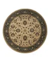 Oriental Weavers Ariana 311z Round Area Rug 6'0 X 6'0 In Brown