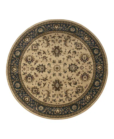 Oriental Weavers Ariana 311z Round Area Rug 6'0 X 6'0 In Brown