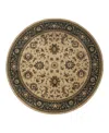 Oriental Weavers Ariana 311z Round Area Rug 8'0 X 8'0 In Brown