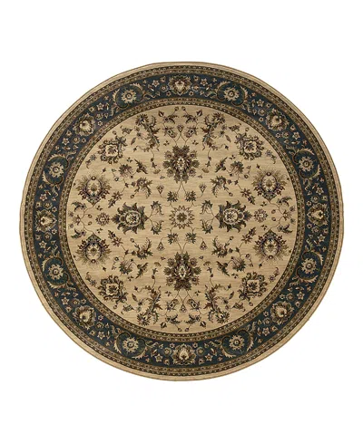 Oriental Weavers Ariana 311z Round Area Rug 8'0 X 8'0 In Brown