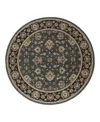 Oriental Weavers Ariana 623h Round Area Rug 6'0 X 6'0 In Gray