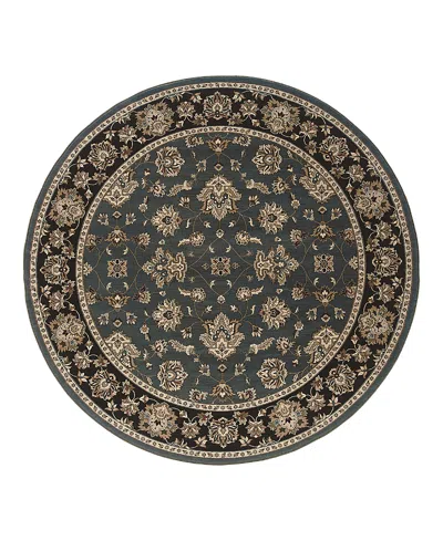 Oriental Weavers Ariana 623h Round Area Rug 6'0 X 6'0 In Gray