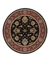 Oriental Weavers Ariana 623m Round Area Rug 6'0 X 6'0 In Black