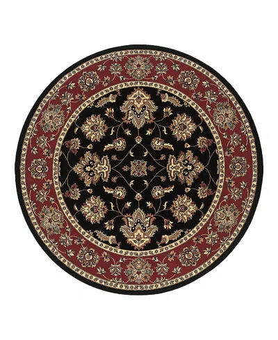 Oriental Weavers Ariana 623m Round Area Rug 8'0 X 8'0 In Black
