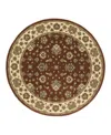 Oriental Weavers Ariana 623v Round Area Rug 8'0 X 8'0 In Brown