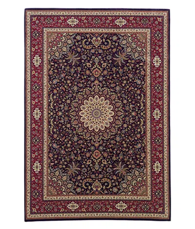 Oriental Weavers , Ariana Ardebil 9b 5'3" X 7'9" Area Rug In Navy