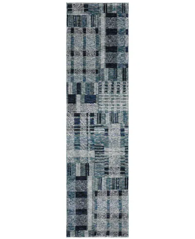 Oriental Weavers Atlas 752b0 2'6"x12' Runner Area Rug In Blue