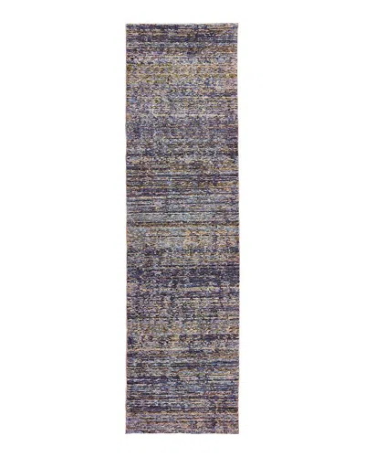 Oriental Weavers Atlas 8033 Runner Rug, 2'3 X 8' In Purple/gray