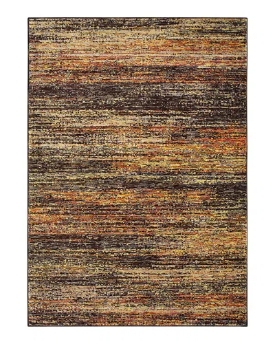 Oriental Weavers Atlas 8037 Area Rug, 6'7 X 9'6 In Gold/charcoal