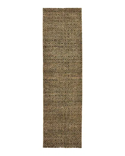 Oriental Weavers Atlas 8048 Runner Rug, 2'3 X 8' In Green/gold