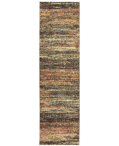 Oriental Weavers Atlas Plains 2'3" X 8' Runner Area Rug In Brown