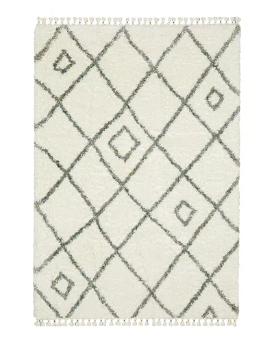 Oriental Weavers Axis Ax03a Area Rug, 6'7 X 9'6 In Ivory