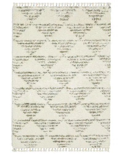 Oriental Weavers Axis Ax05a Area Rug, 3'10 X 5'5 In Ivory