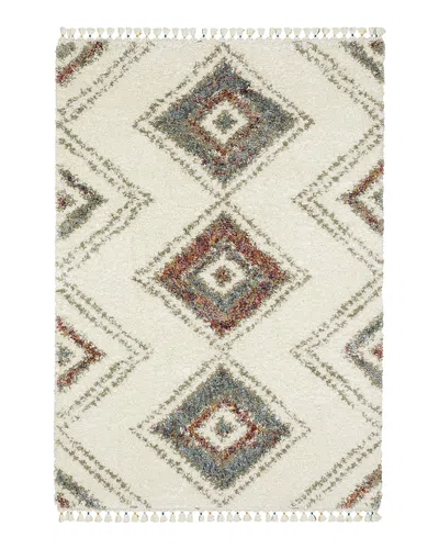 Oriental Weavers Axis Ax07a Area Rug, 6'7 X 9'6 In Ivory