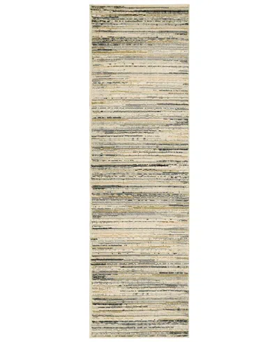 Oriental Weavers Bowen 1332 2'3" X 7'6" Runner Rug In Neutral