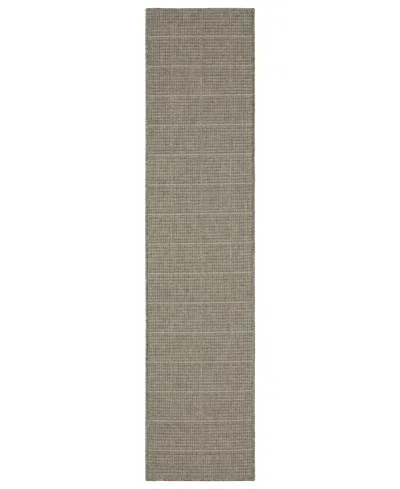 Oriental Weavers Caicos Ca04b 1'10x7'6 Runner Area Rug In Charcoal