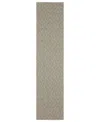 Oriental Weavers Caicos Ca08a 1'10x7'6 Runner Area Rug In Charcoal